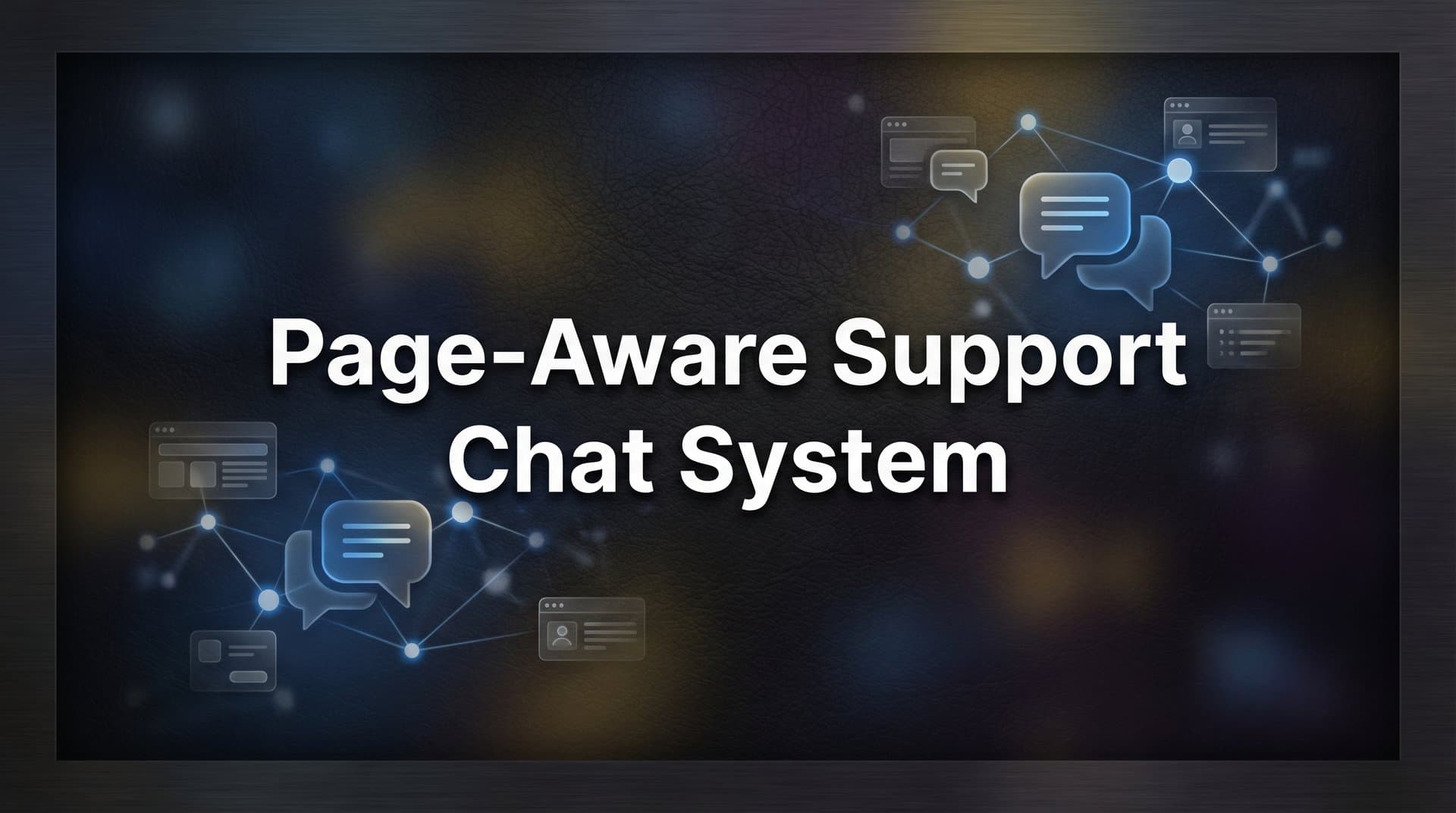 Page-Aware Support Chat Systems: How Context-Driven AI Transforms Customer Help