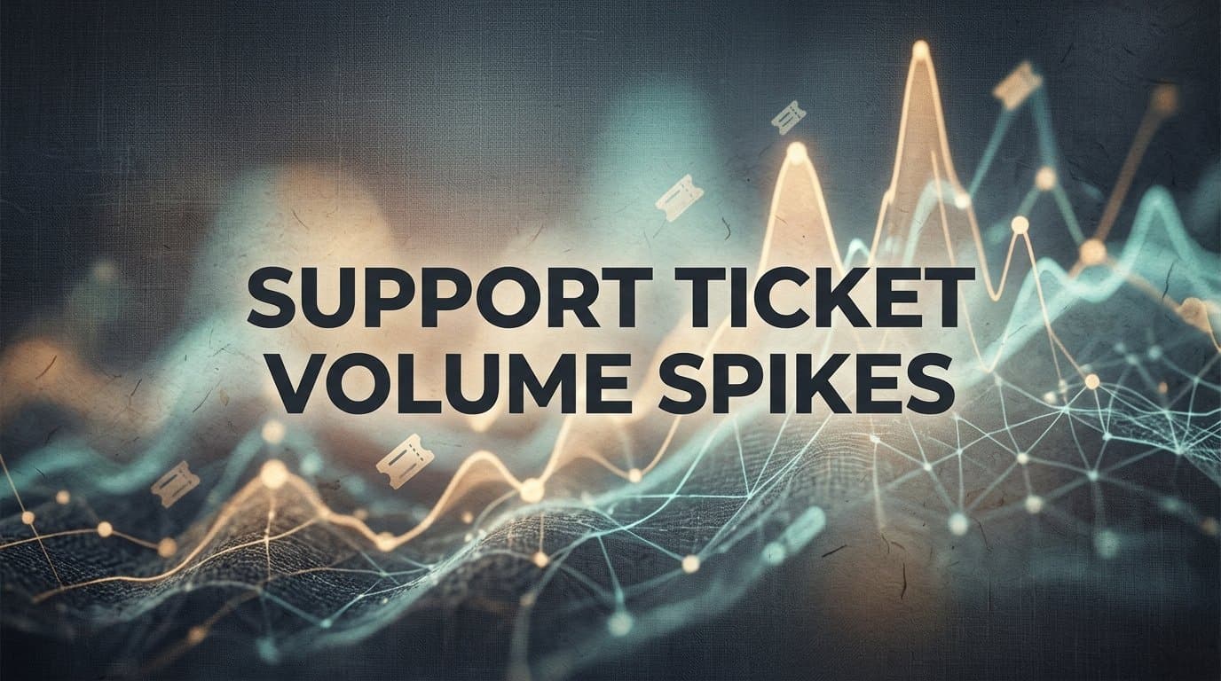 Support Ticket Volume Spikes: Why They Happen and How to Handle Them Without Burning Out Your Team